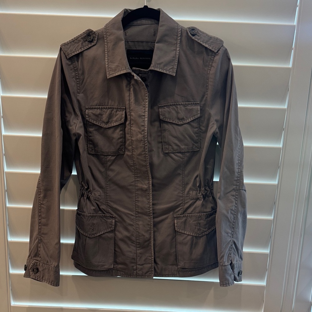 Banana Republic Grey Utility Jacket